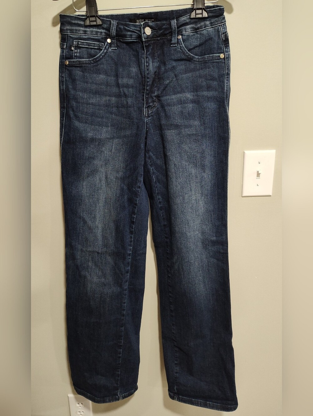 Judy Blue Straight Leg Blue Jeans Women’s 9/29 Dark Wash High Rise - JB88861 DK - Picture 1 of 13